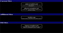 Desktop Screenshot of ecuadors.net